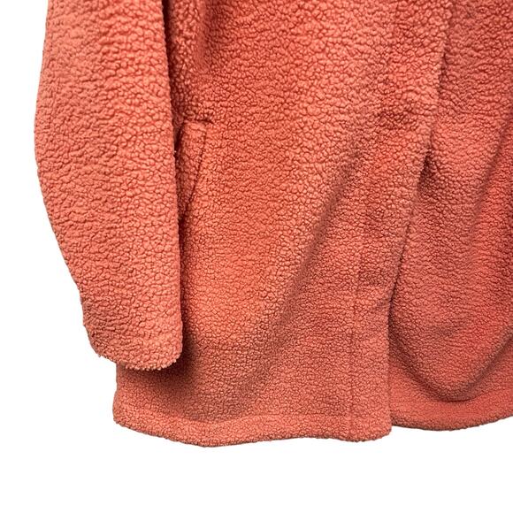 Columbia Hidden Ridge Fleece Sherpa Jacket in Peach Womens Size XL - Picture 2 of 7